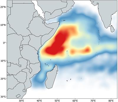 Seasonal Distribution of Tuna and Non-tuna Species Associated With Drifting Fish Aggregating Devices (DFADs) in the Western Indian Ocean Using Fishery-Independent Data